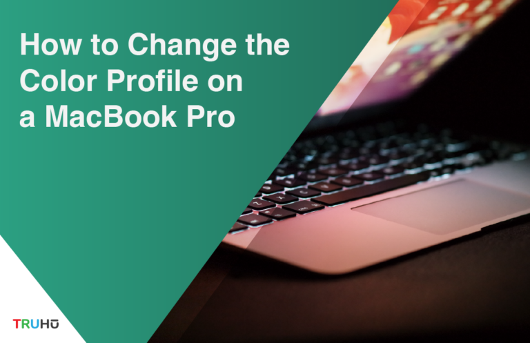 how to change display profile macbook pro